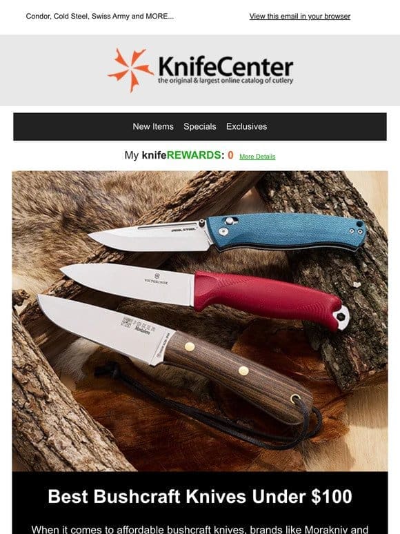 Best Bushcraft Knives Under $100