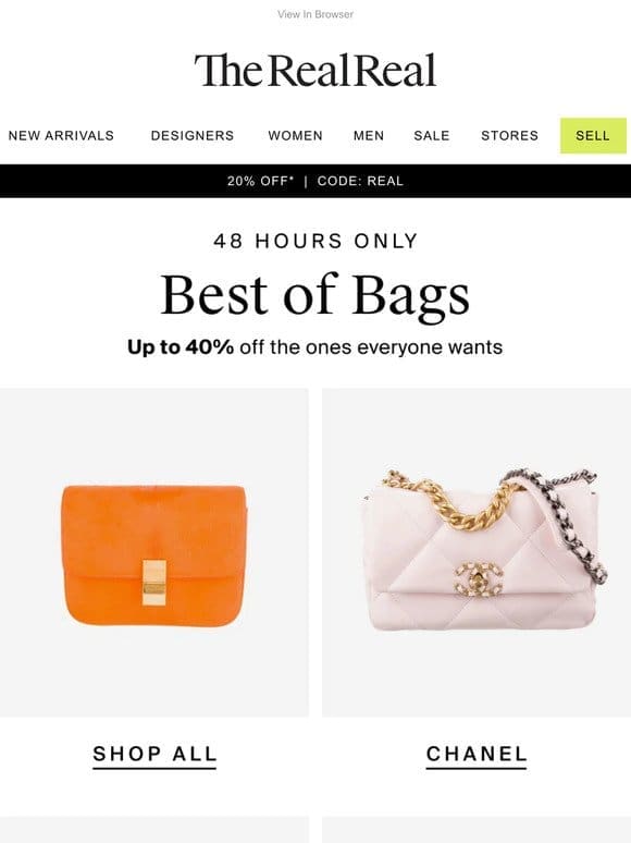Best of Bags—On Sale