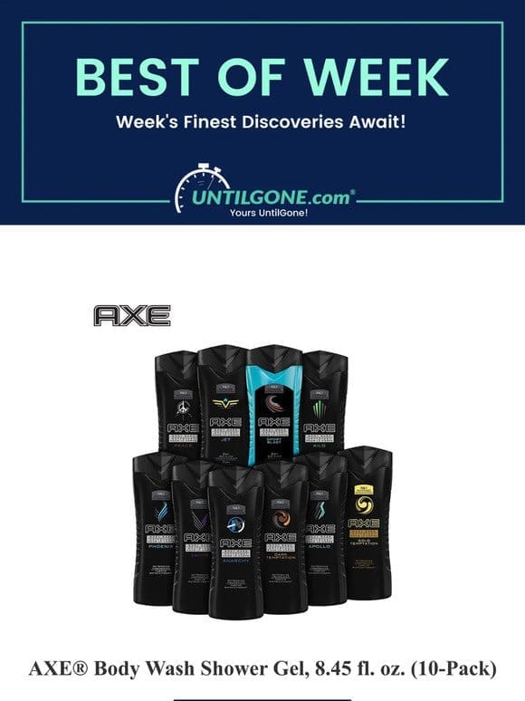 Best of the Week – 59% OFF AXE® Body Wash Shower Gel