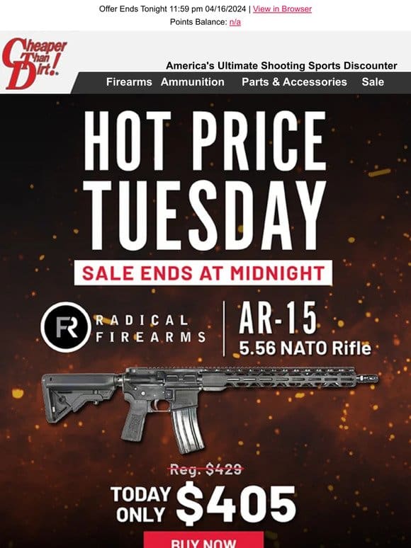 Blowout Price On Your Next AR-15 – Only $405 for This Rifle