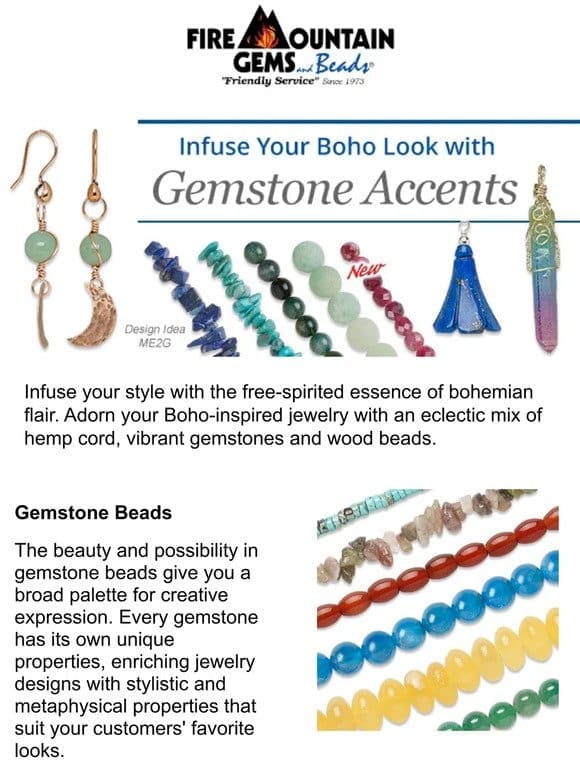 Boho Bliss: Explore Gemstone and Wood BEADS for Free-Spirited Jewelry