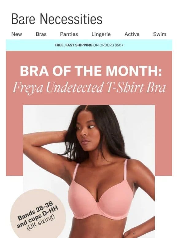 Bra Of The Month: Freya Undetected T-Shirt Bra