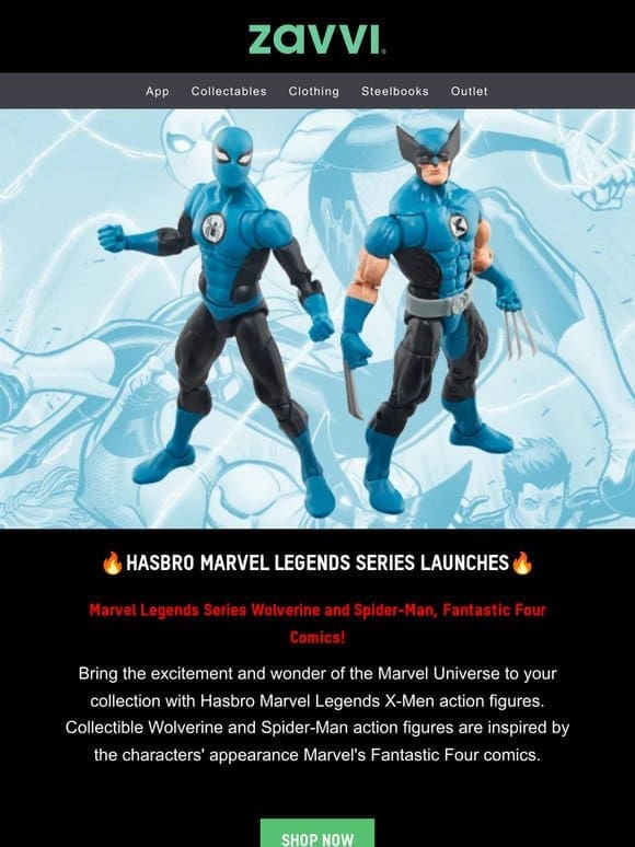 Brand New Hasbro! Wolverine & Spider-Man Fantastic Four