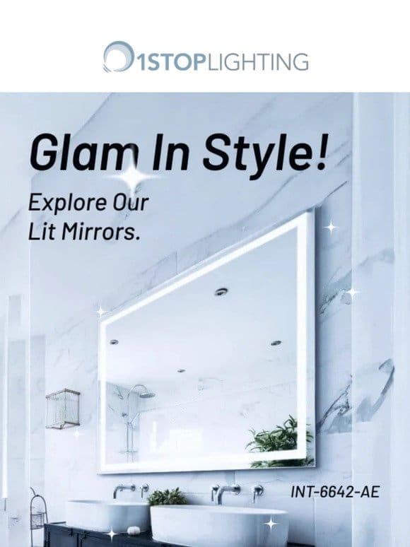 Brighten up Your Reflection – Shop Lit Mirrors