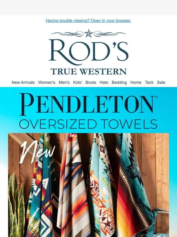 Bring Southwest Style to Your Bathroom with New Pendleton Oversized Towels