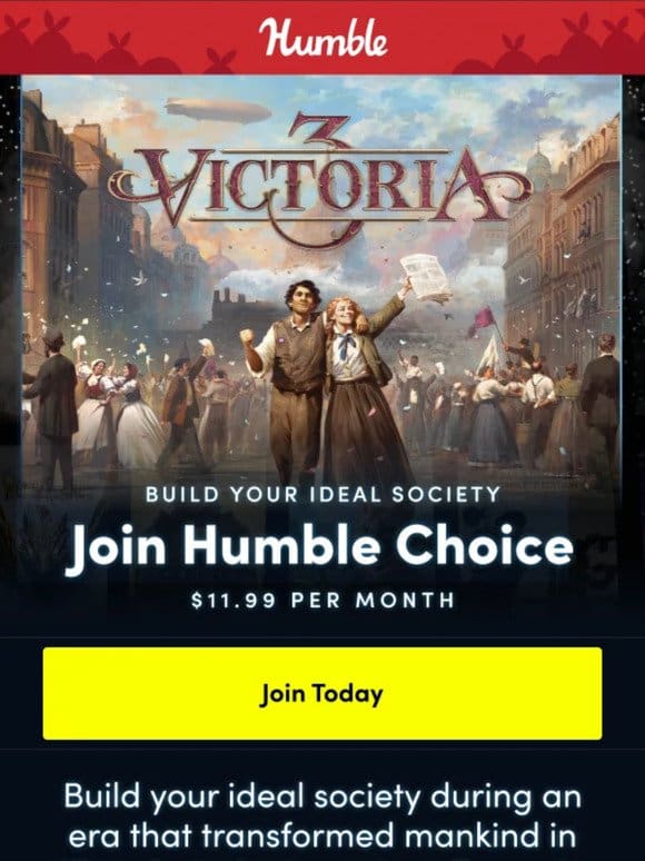Build your dream society in Victoria 3   Join Choice today!