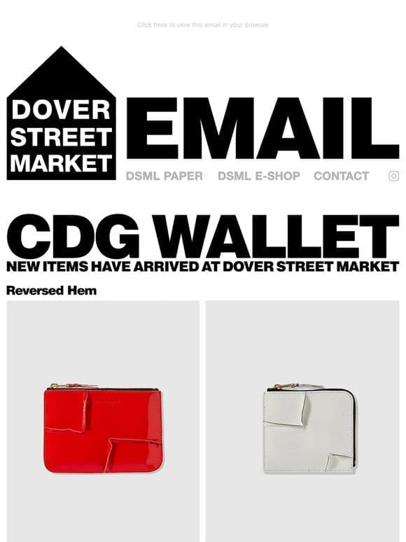 CDG Wallet new items have arrived at Dover Street Market