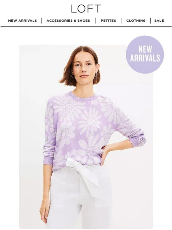 CYBER SPRING: 50% off spring tops & sweaters
