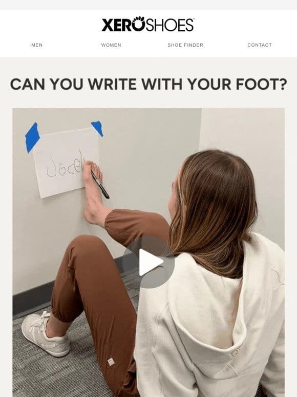 Can You Write with Your Foot?  ✏️
