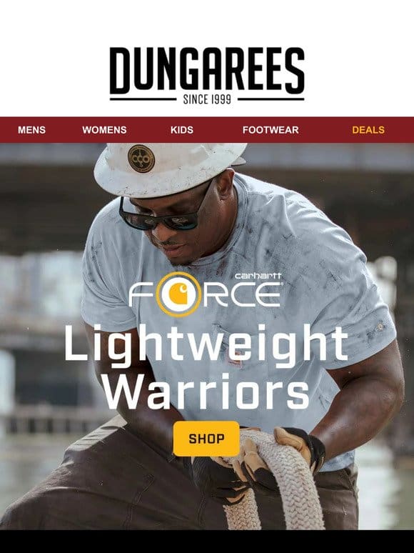 Carhartt Force® ― Fights Sun， Sweat & Heat