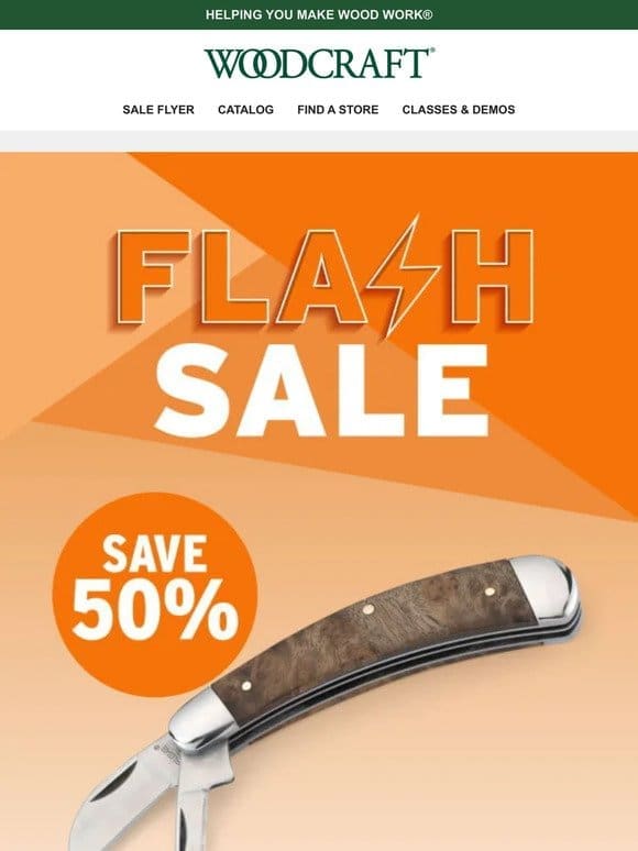 Carve with Precision — 50% Off Sarge® Two Blade Carving Knife!