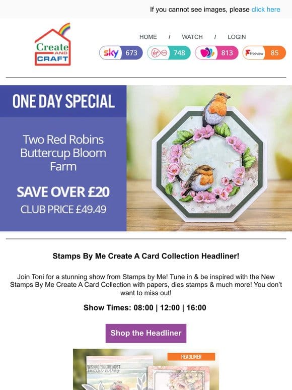 Catch Two Red Robins in todays One Day Special