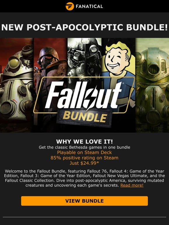 Celebrate April Fools’ Day with our new Fallout bundle!