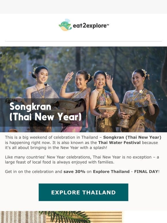 Celebrate Songkran with Our Thai Taste Adventure!