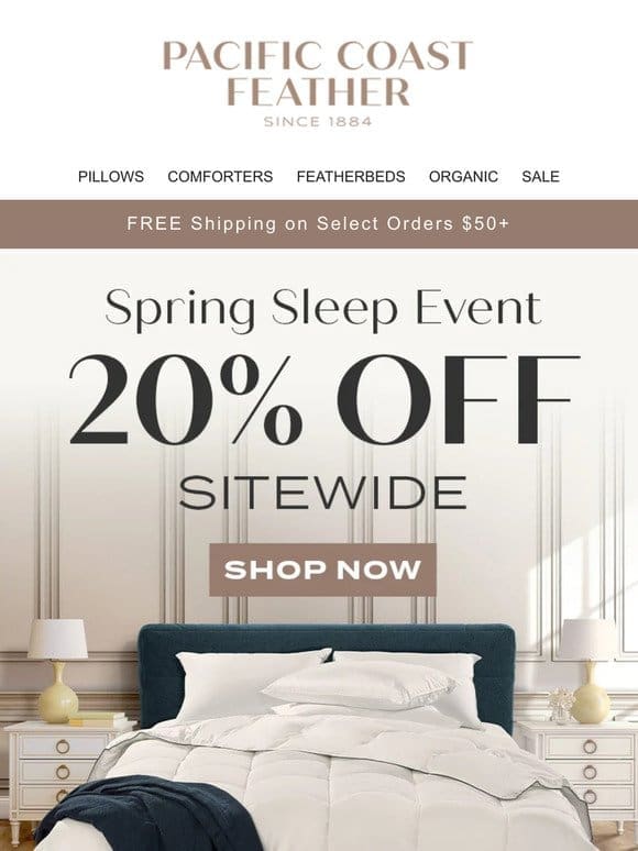 Celebrate World Sleep Day With 20% OFF Sitewide!