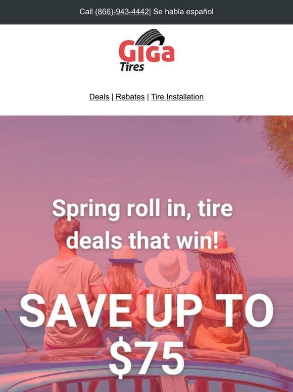 Celebrate the upcoming spring season   with exclusive deals!