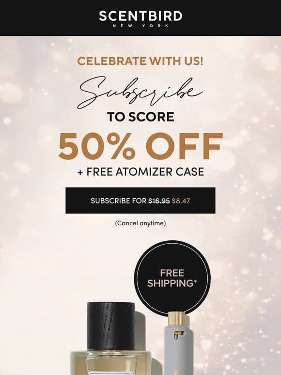Celebrate with Us! 50% OFF + FREE CASE Inside