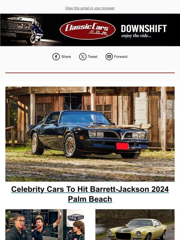 Celebrity Cars To Hit Barrett-Jackson 2024 Palm Beach