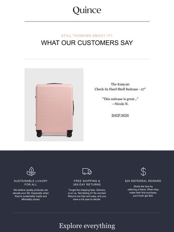Check-In Hard Shell Suitcase – 27″ is still available