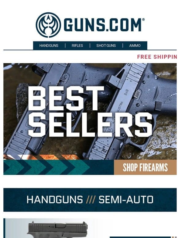 Check Out Guns.com’s The Best Of The Best   SHOP NOW!