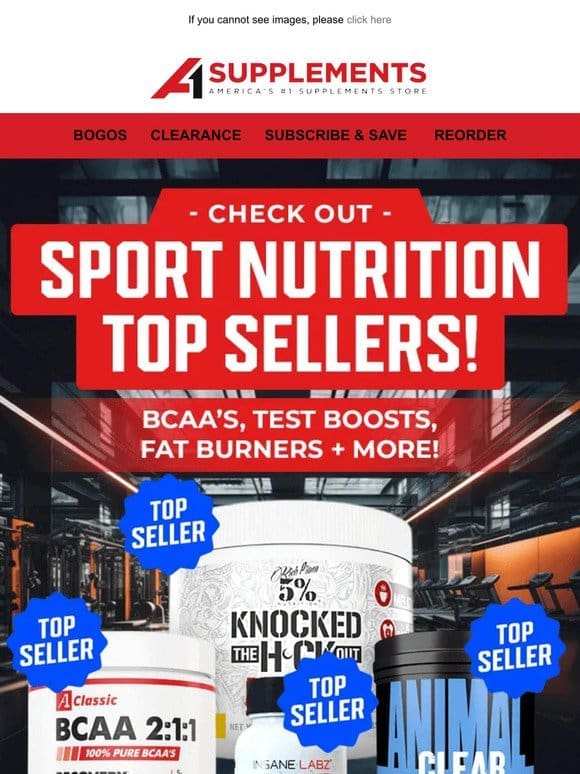 Check Out Sports Nutrition Top Sellers!