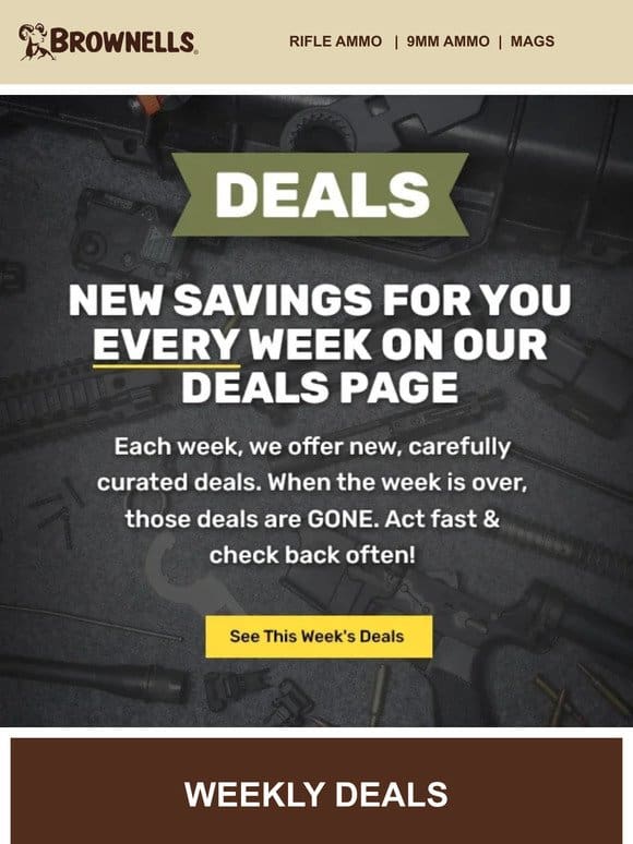 Check out the ALL NEW Deals page!