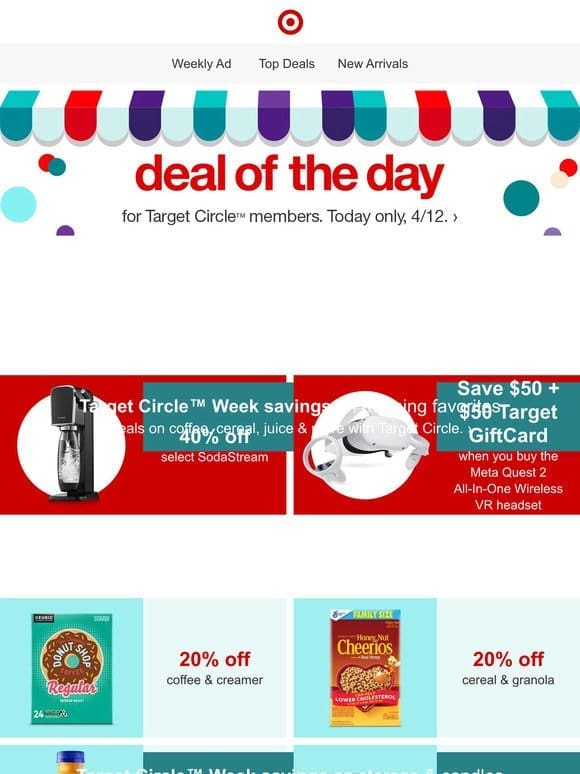 Check out today’s Deal of the Day for Target Circle Week.