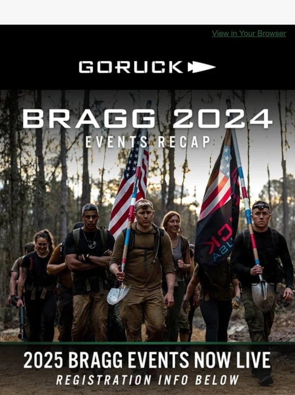 Choose Your Adventure – More Events Coming to Bragg in 2025