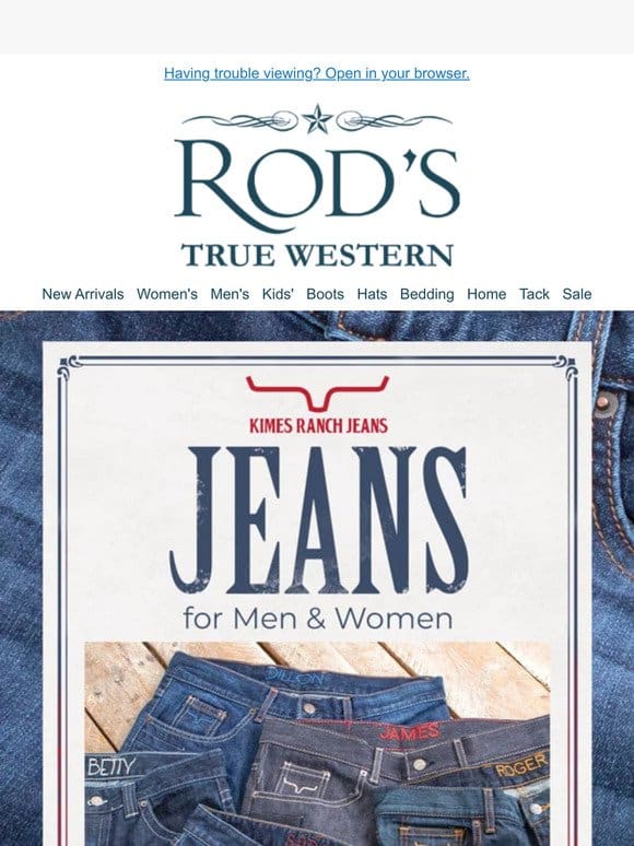 Classic Jeans， Modern Comfort: Kimes Ranch Jeans