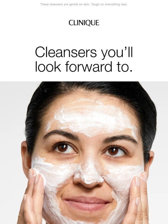 Cleanser options. How will you come clean?