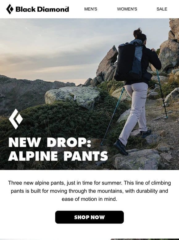 Climbing Pants Built for the Alpine