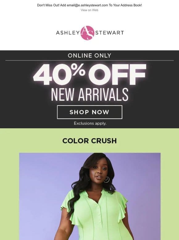 Color crush: Lime sorbet   40% off