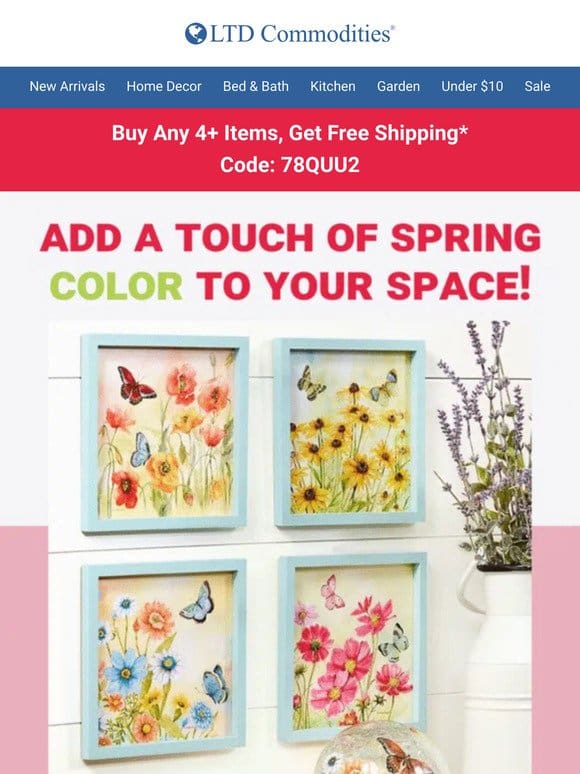 Colorful Spring Accents to Decorate Your Home!