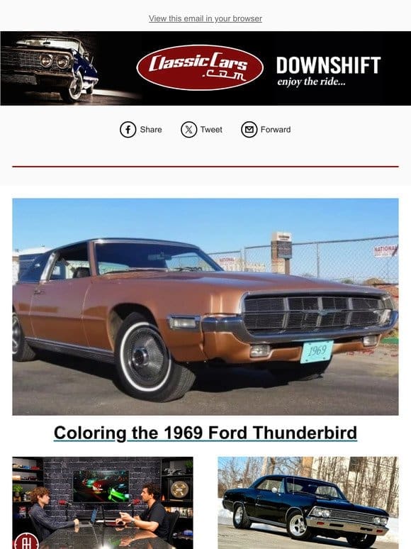 Coloring the 1969 Ford Thunderbird