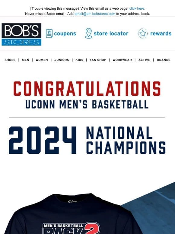 Congrats UCONN Men’s Basketball Champions��