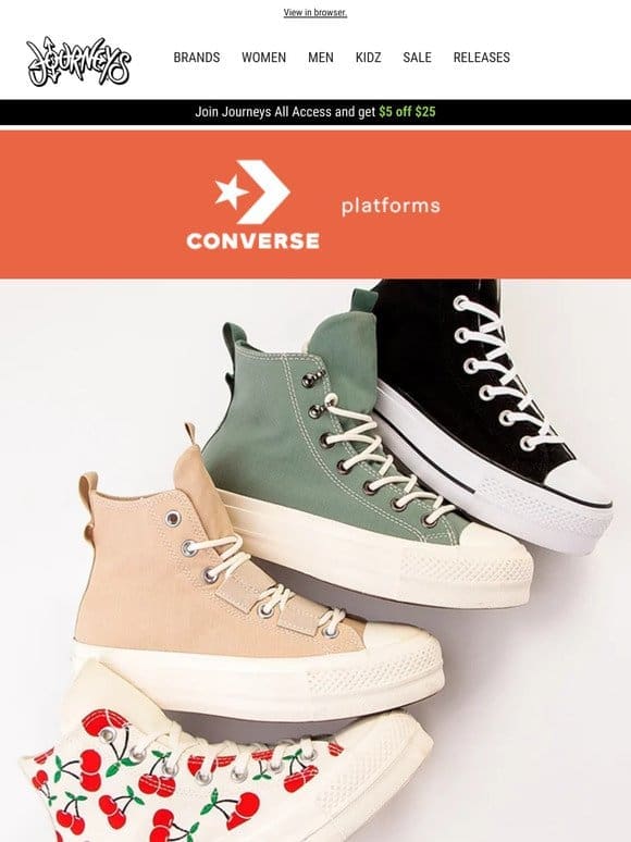 Converse Platforms | Elevate Your Style