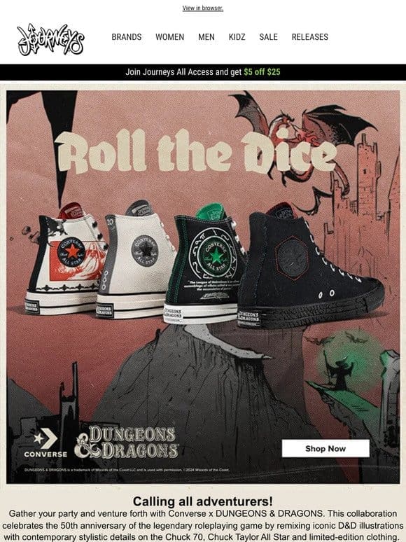 Converse x DUNGEONS & DRAGONS