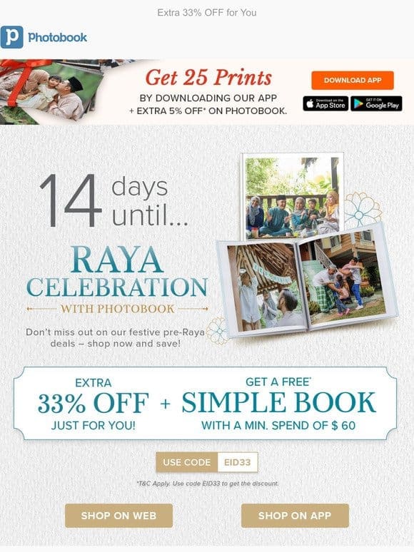Countdown Sale: Only 14 Days to Raya
