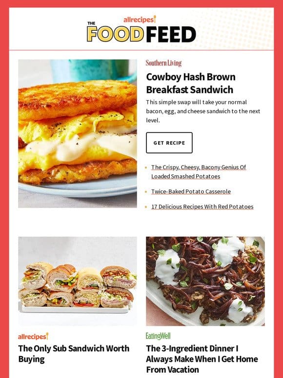 Cowboy Hash Brown Breakfast Sandwich