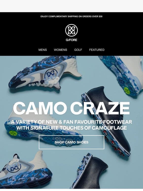 Crazy FORE Camo Footwear!