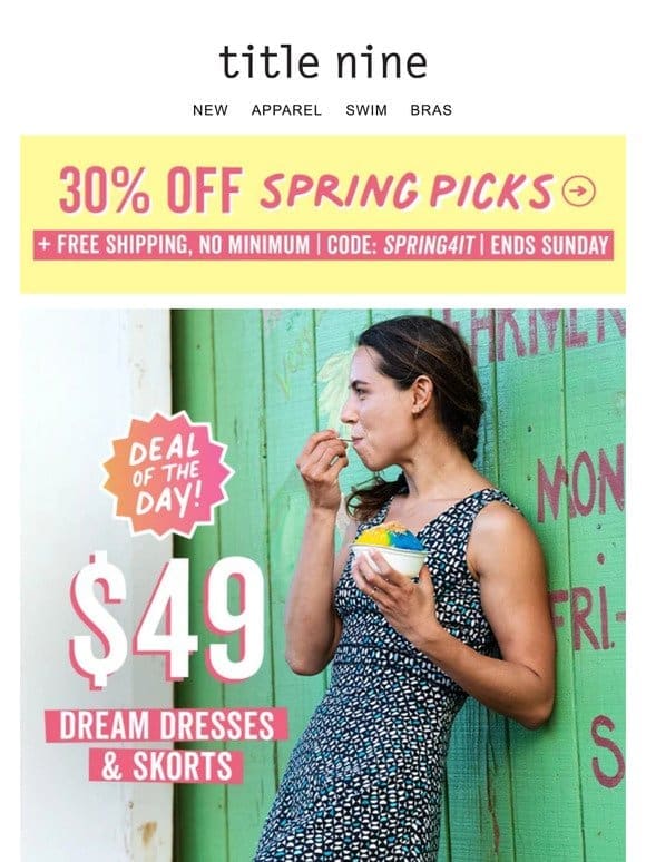 DEAL OF THE DAY! $49 Dream Dresses & Skorts