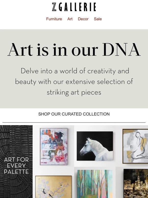 DISCOVER OUR ART COLLECTION