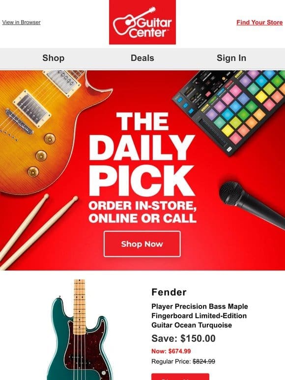 Daily Pick: Uncover your deal of the day