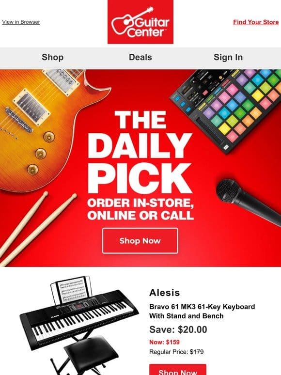 Daily Pick: Uncover your deal of the day