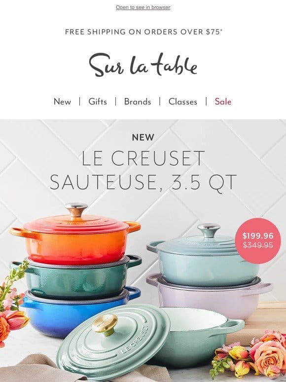 Delicious deals you’ll only find here: Le Creuset， recipes and more.