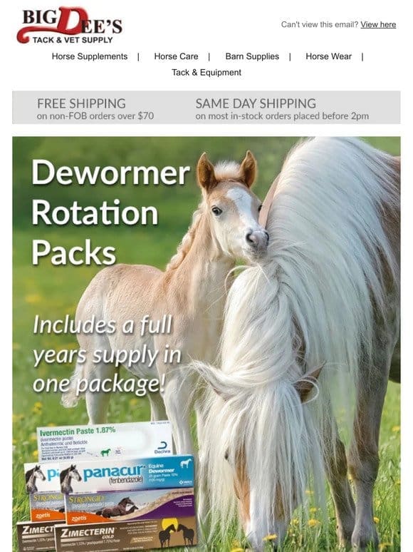Dewormer DEALS on Strongid， Ivermectin & more