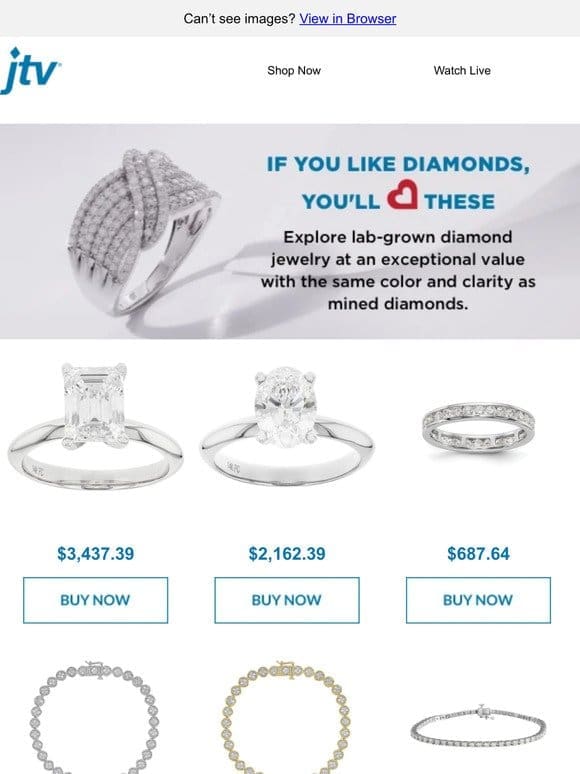 Diamonds handpicked for you!