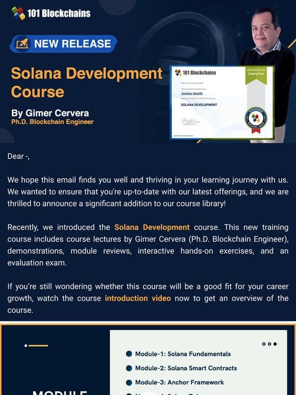 Did You Check Our New Solana Development Course