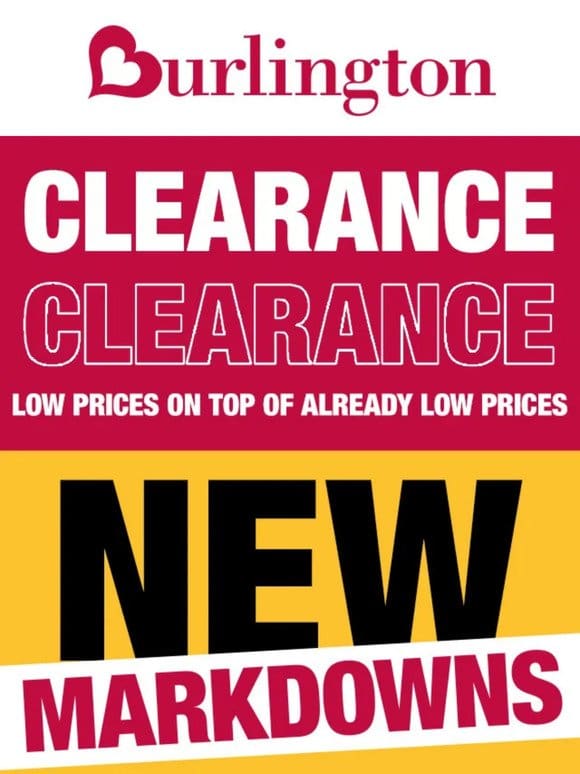 Did someone say CLEARANCE??