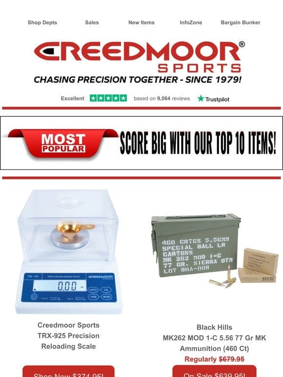 Discover Creedmoor Sports’ Top 10 March Products!